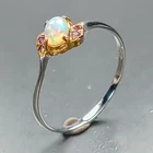 Unique Jewelry Natural Opal Ring 925 Sterling Silver Size 8 /R471540