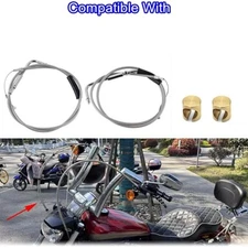 Motorcycle 42 Throttle and Idle Cable Set with 90° Elbow Fitting for FLST FLT