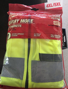 Milwaukee Hi-Visibility Yellow Safety Vest 48-73-5024 4XL/5XL