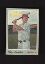2019 Topps Heritage 1970 Cloth Stickers #12 Rhys Hoskins Phillies