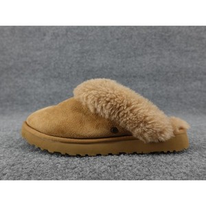 UGG Coquette Chestnut Suede Sheepskin Slippers Womens 8 5125 Mule Scuff Shoes