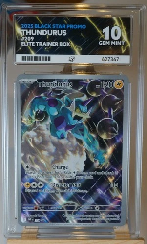 Pokemon  Thundurus 209 - Black Star Promo - Ace 10 GEM MINT