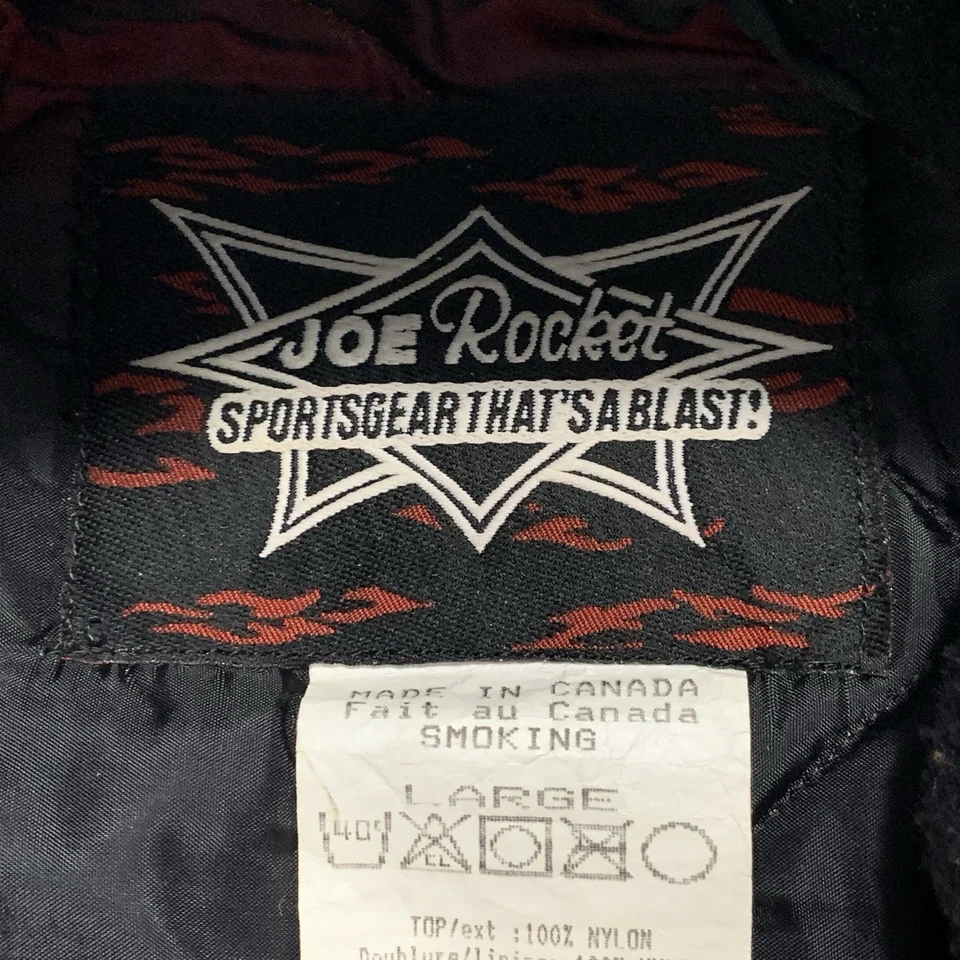 Abrigo de Invierno Joe Rocket De Colección Talla Grande Moto de Nieve Esquí Retro Carreras Estampado Audaz Foto 3 de 4