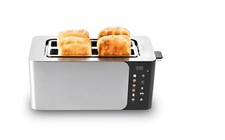 Elite Cuisine 4-Slice Longslot Toaster w/ Digital Image Screen