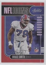 2019 Panini Absolute NFL Icons Red Spectrum 15/100 Bruce Smith #16 HOF 9o3