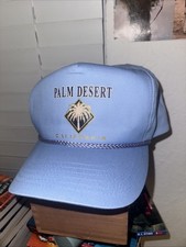 Vintage Palm Desert, California Rope, Snapback Light Baby Blue Cameo Hat