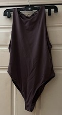 ZARA Women's Purple One Piece Bodysuit EUR L US L MEX 30 Solid