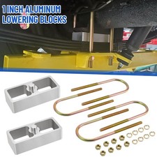 Leaf Spring Lowering Block Kit 1 Inch Drop With U-bolts Hardware Universal New