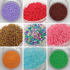 [BUY 2,GET 1 FREE] 3000+ Glass Seed Beads 2mm Small Spacer Beads Jewellery Craft