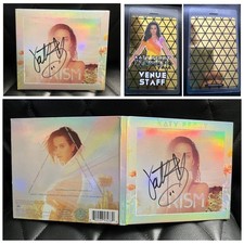 KATY PERRY PRISM - SIGNED CD - 2014 TOUR LAMINATE BACKSTAGE PASS k poster dvd lp