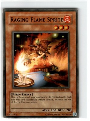 Yu-Gi-Oh! Raging Flame Sprite Unlimited RDS-EN020 Moderately Played Common