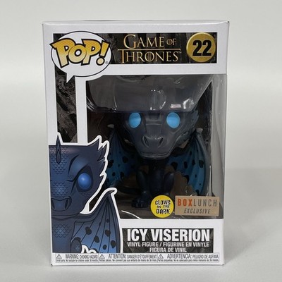 Funko Pop Game of Thrones #22 Icy Viserion Box Lunch Exclusive GITD Box Damage