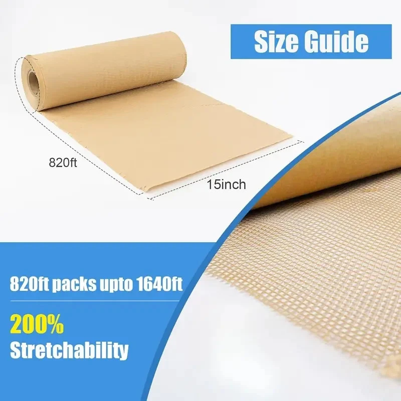 Honeycomb Paper 15" x 820 Ft Packing Paper  Cushioning Wrap Packaging shipping - Image 2 of 4