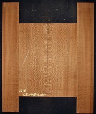 Guitare Luthier Tonewood FIGURÉ QTR LEOPARDWOOD dos acoustiques côtés SET