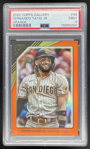 2022 Topps Gallery Orange #98 Fernando Tatis Jr./25 PSA 9