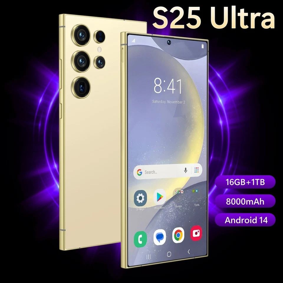 New S25 Ultra 5G Smartphone 7.3" Factory Unlocked Android Cellphones Dual SIM - Image 2 of 4