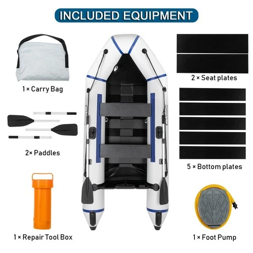 10 HP Inflatable Boat 4 Person Fishing Boats Dinghy Boat