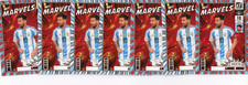 2025-26 Donruss FIFA Lionel Messi Net Marvels Insert 6 Card Lot