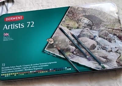 Derwent Artists Blendable Colored Pencils Set of  72, Used