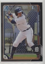 2015 Bowman Chrome Prospects Asia Exclusive Black Refractor Dixon Machado 4g3