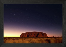 Ayers Rock Australia Uluru Framed Wall Art Poster Canvas Print Picture