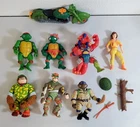 Y-711 VINTAGE 1980/90'S TEENAGE MUTANT NINJA TURTLE FIGURES AND ACCESSORIES!