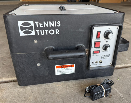 Tennis Tutor Model 2(?) Ball Machine NEW BATTERIES / Tested / Watch the Video