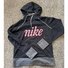 Women's Nike Black Hoodie Hooded Sweatshirt Size Medium