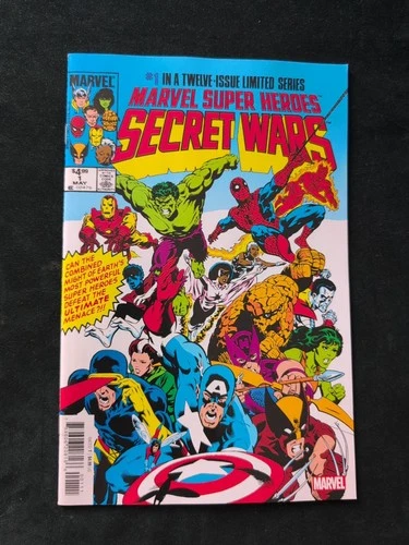 MARVEL SUPER HEROES SECRET WARS #1 FACSIMILE SPIDERMAN HULK  VARIANT