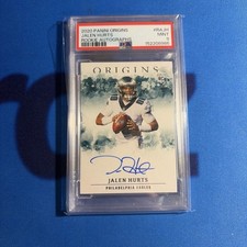 PSA 9 Jalen Hurts Panini 2020 Origins Rookie Autographs #RA-JH On-Card AUTO RC