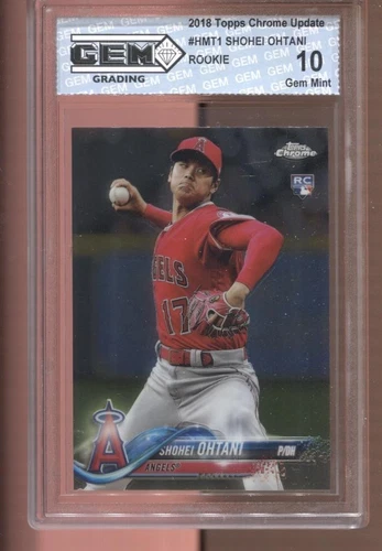 2018 Shohei Ohtani Topps Chrome Update #HMT1 Gem Mint 10 RC Rookie LA Dodgers