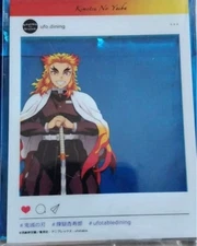 Demon Slayer Rengoku Ufotable Dining SNS Style Clear Card  Rare