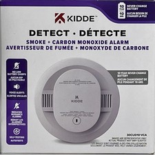 Kidde 30CUD10-VCA Alarme Fumée et Monoxyde de Carbone Alertes Vocales 10 Ans