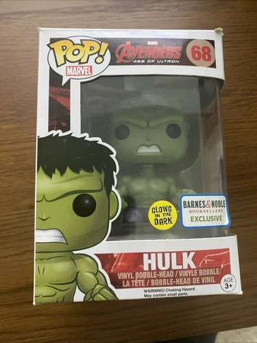 Funko Pop! Vinyl: Marvel - Hulk - (Glow) - Barnes and Noble (Exclusive) #68