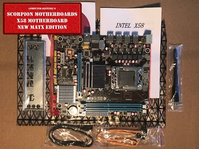 NEW Intel X58, LGA 1366 16GB DDR3 or ECC (Server) mATX Motherboard WiFi OC 