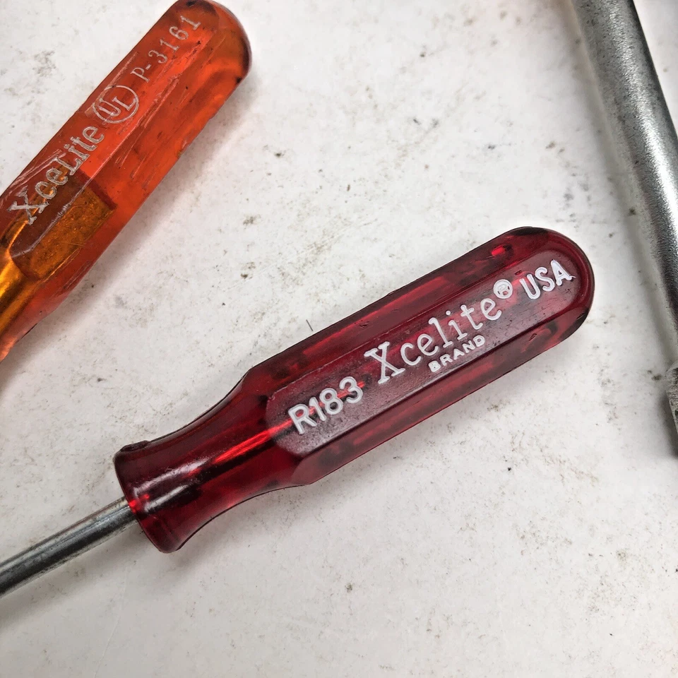 Vintage Mix Lot (11) XceLite SAE Mini Standard Nutdriver & Screwdriver Set (USA) - Image 3 of 4