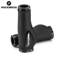 ROCKBROS Cycling Handlebar Grips Bike Double Lock Rubber Grips Anti-skid Soft