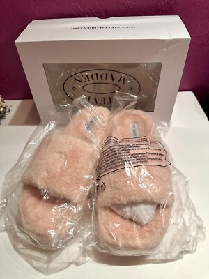 Steve Madden Fabfuzz PINK Fluffy Faux Fur Platform Slippers SIZE 10 NO BOX 