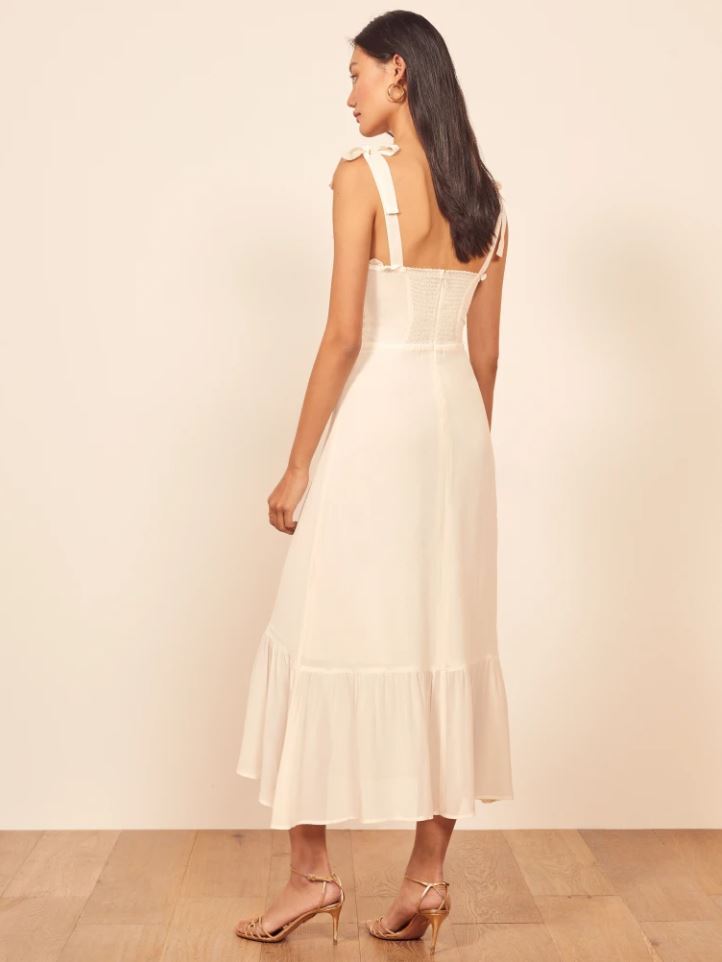 needle & thread embroidered lace tiered maxi dress in ivory Layered Lace Ankle Gown