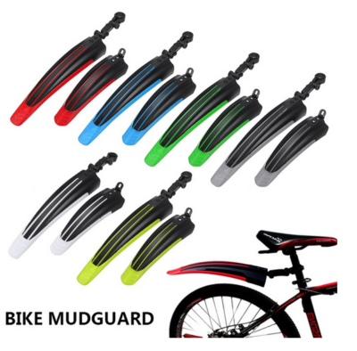 Garde-boue VTT Jaune – Set Avant Et Arrière, Universel, Plastique, Neuf