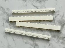 LEGO Parts Lot x (4) Ct ~ White Brick 1 x 12 ~ No 6112