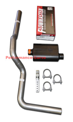Fits 88-06 GMC SIerra 1500 Mandrel Bent Exhaust w/ Flowmaster Super 40 Muffler