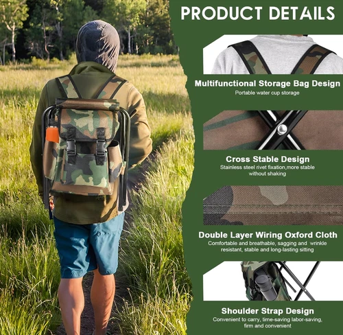 Folding Camping Chair Stool Fabric Waterproof Fishing Tackle Seat Table Bag - Picture 5 of 20