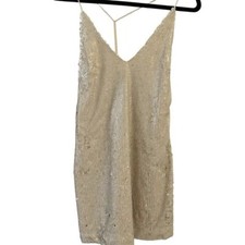 SEQUIN SPAGHETTI STRAP DRESS, T BACK RETAIL 75