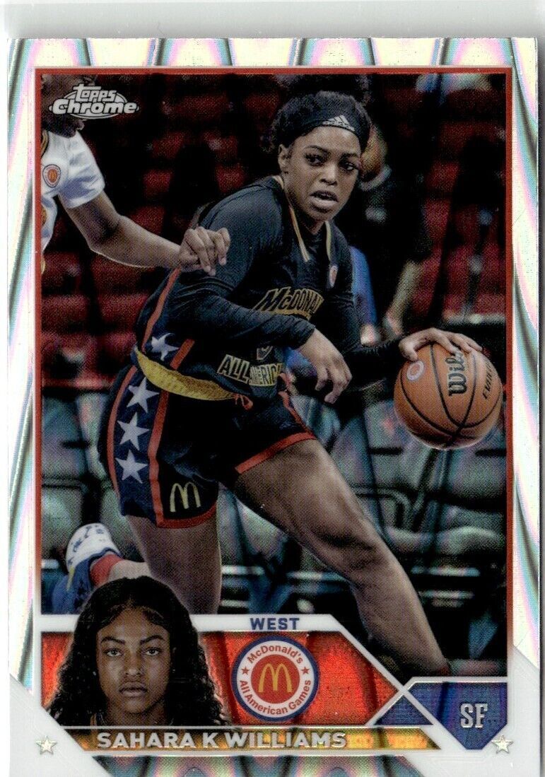 2023-24 CHROME MCDONALD'S ALL AMERICAN SAHARA K WILLIAMS UNIVERSITY OF OKLAHOMA