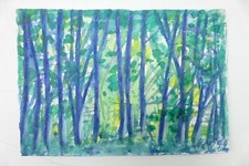 Wilhelm Klußmann Aquarell 1999 sign. Unbetitelt  17x24cm H-21731