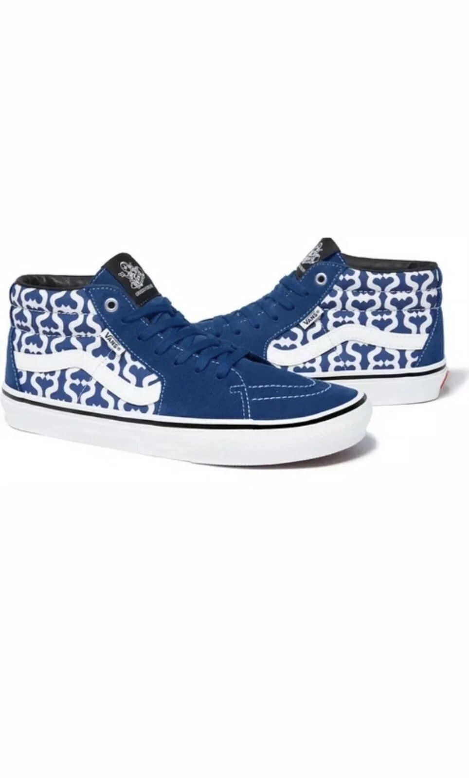 Patin logo Supreme x Vans Monogram S Grosso bleu/blanc moyen SS21 WK17 taille 9