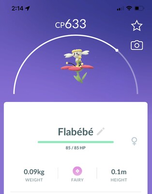 Pokemon Go - Flabebe Red - Normal (Not Shiny)