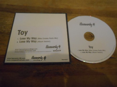 CD Indie Toy - Lose My Way (2 Song) Promo HEAVENLY cb