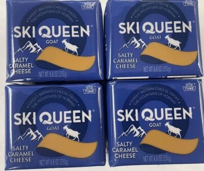 SKI QUEEN Ekte Gjetost 4 pieces =$48.50 Norwegian Brown Cheese 8.8oz Free Shipping